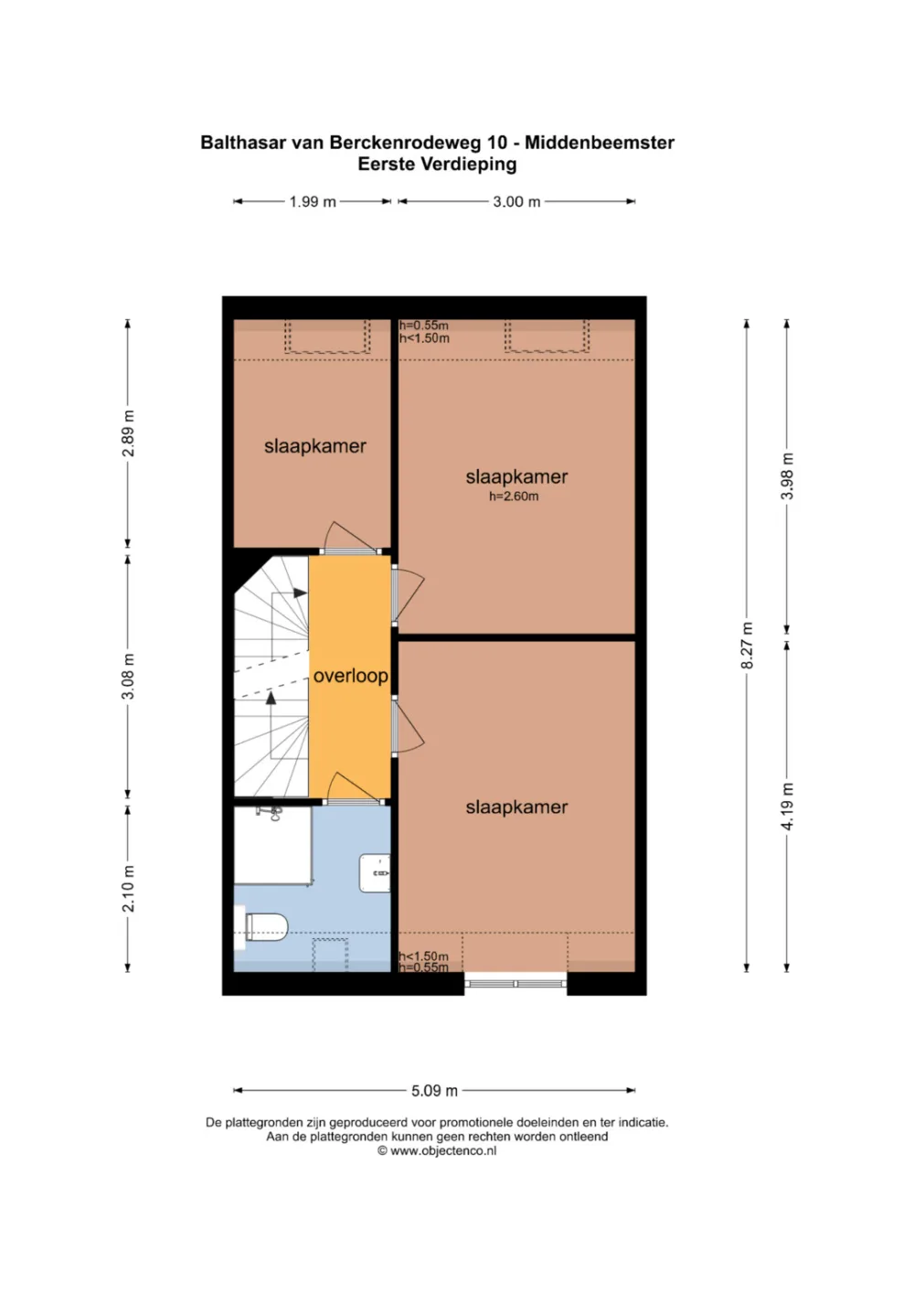 Plattegrond Balthasar van Berckenrodeweg 10 - Plattegrond 2
