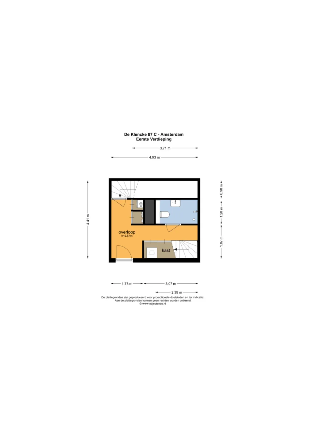 Plattegrond De Klencke 87-C - Plattegrond 4