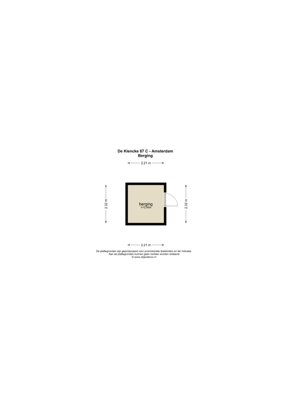 Plattegrond De Klencke 87-C - Plattegrond 5