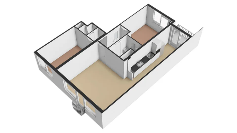 Plattegrond Eerste Atjehstraat 6-B - Plattegrond 8