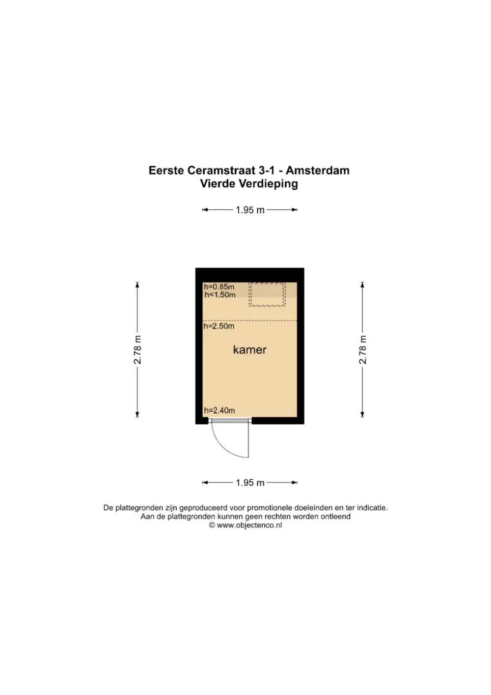 Plattegrond Eerste Ceramstraat 3-1 - Plattegrond 2