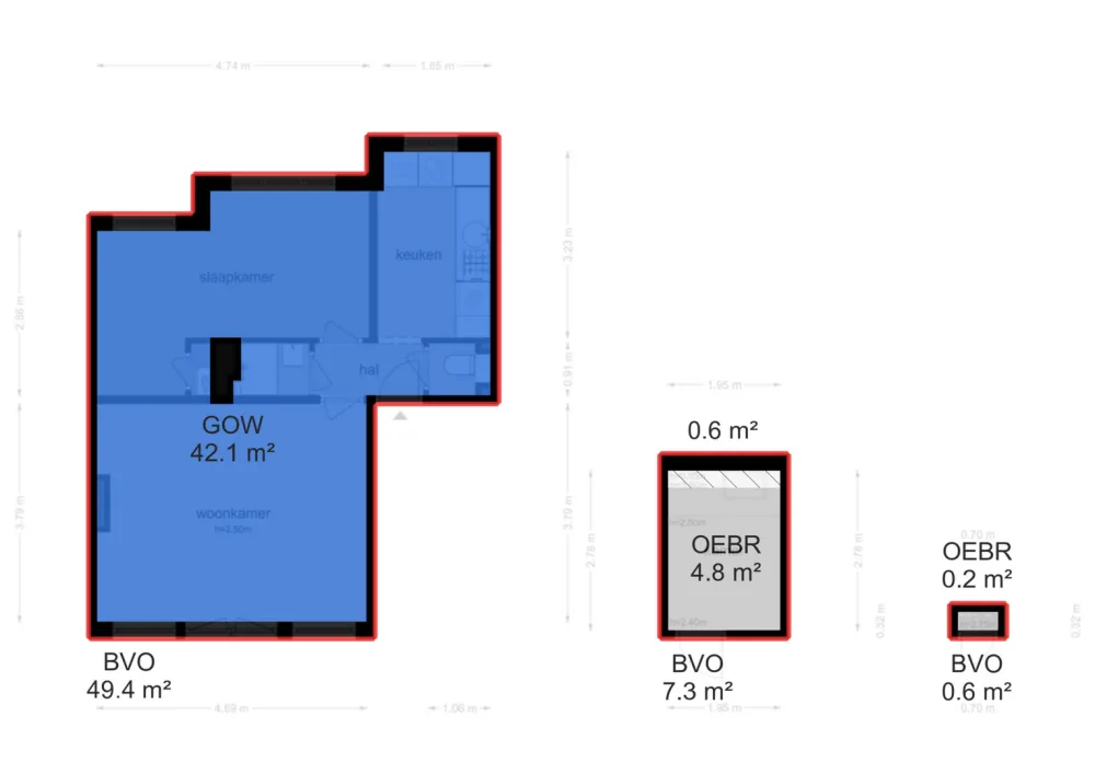 Plattegrond Eerste Ceramstraat 3-1 - Plattegrond 3