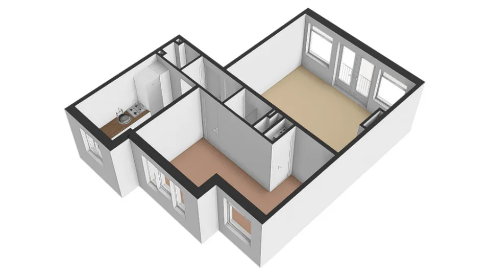 Plattegrond Eerste Ceramstraat 3-1 - Plattegrond 6