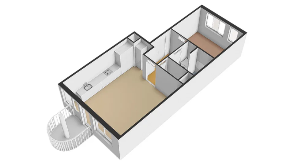 Plattegrond Eerste Oosterparkstraat 107-E - Plattegrond 4