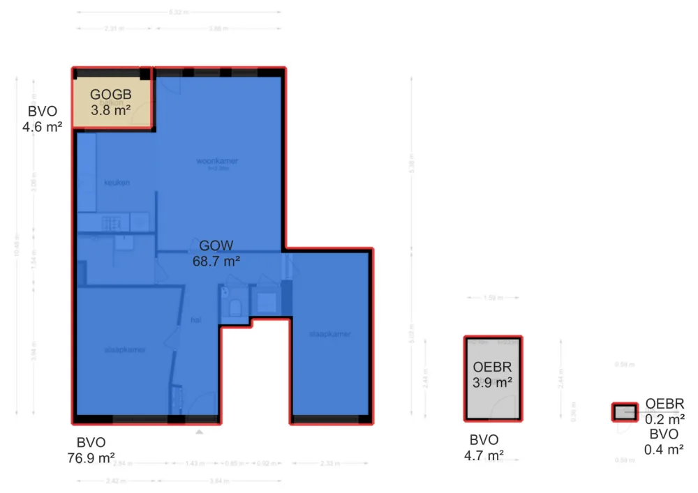 Plattegrond Eerste Van Swindenstraat 173 - Plattegrond 4
