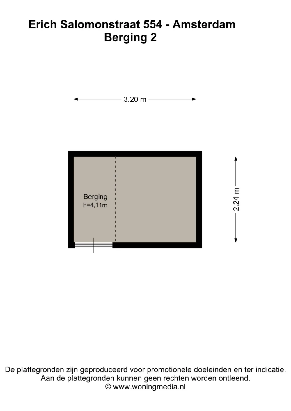 Plattegrond Erich Salomonstraat 554 - Plattegrond 3