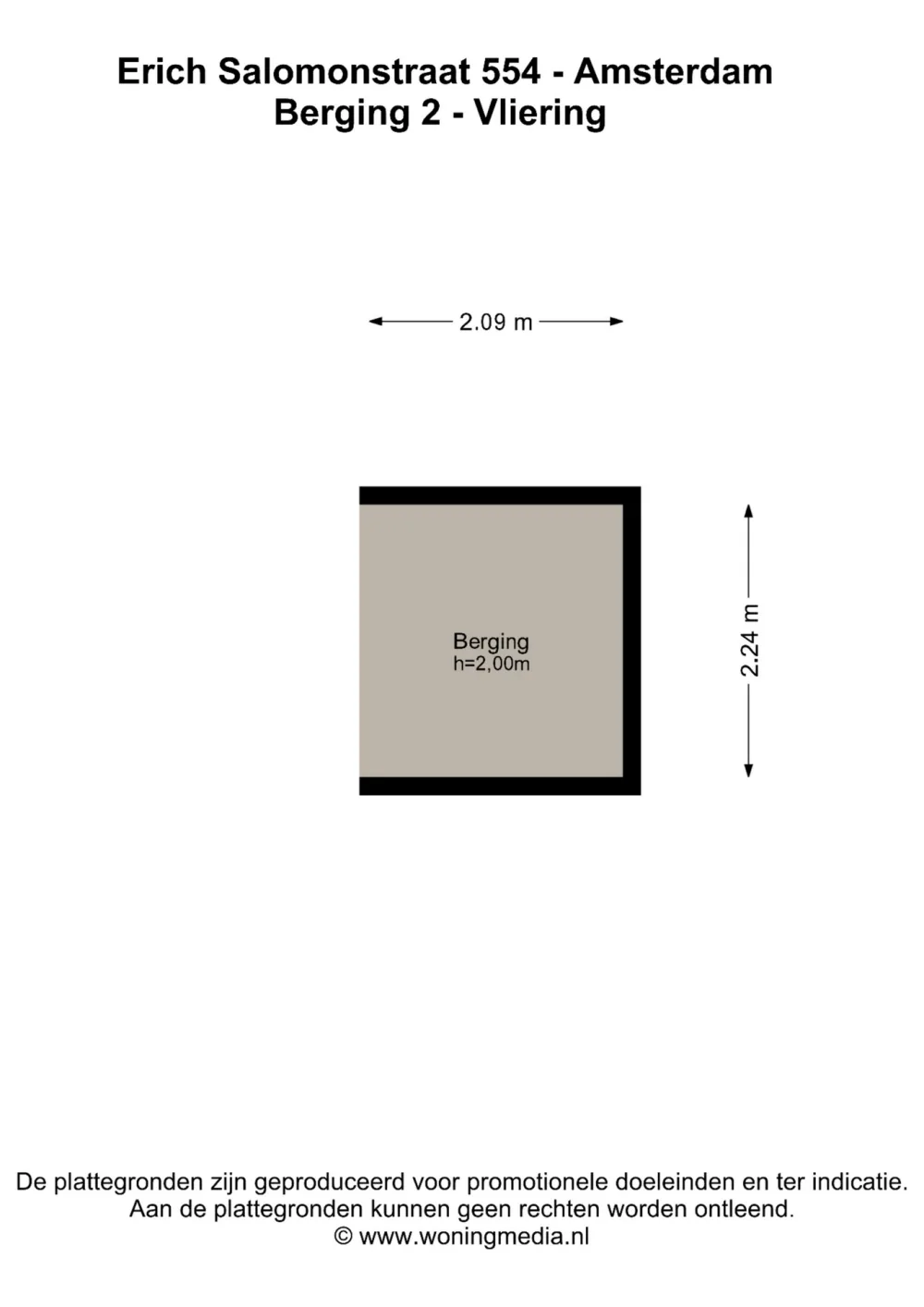 Plattegrond Erich Salomonstraat 554 - Plattegrond 4