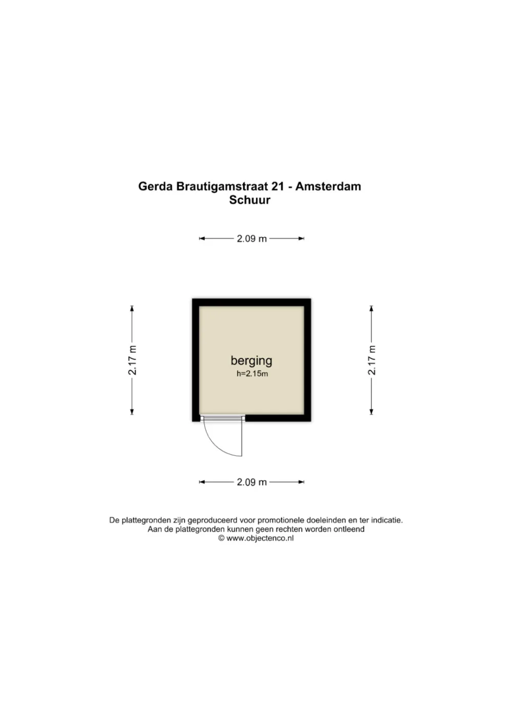 Plattegrond Gerda Brautigamstraat 21 - Plattegrond 3