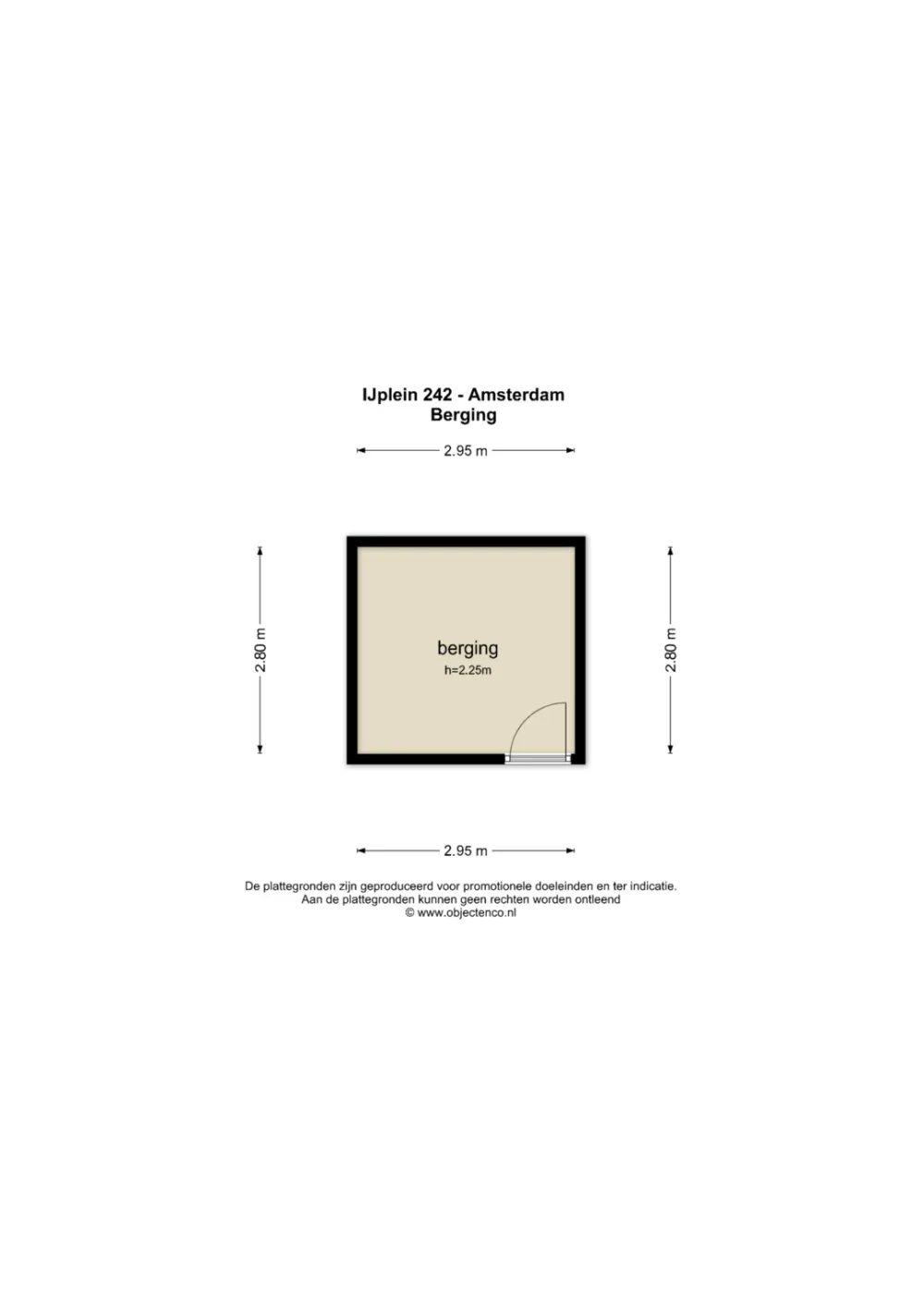 Plattegrond IJplein 242 - Plattegrond 2