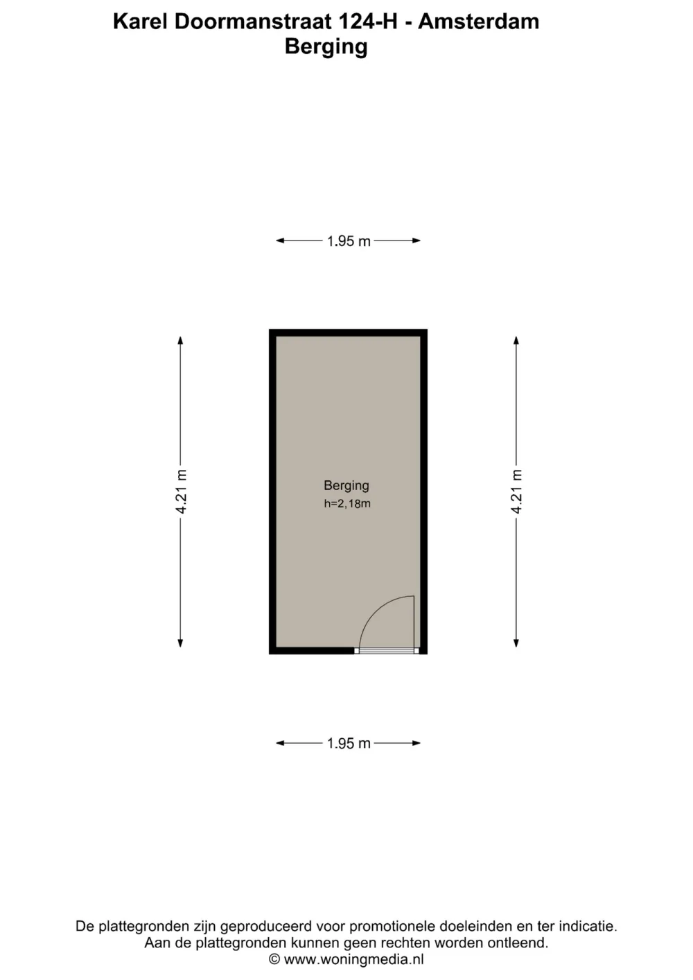 Plattegrond Karel Doormanstraat 124-H - Plattegrond 2