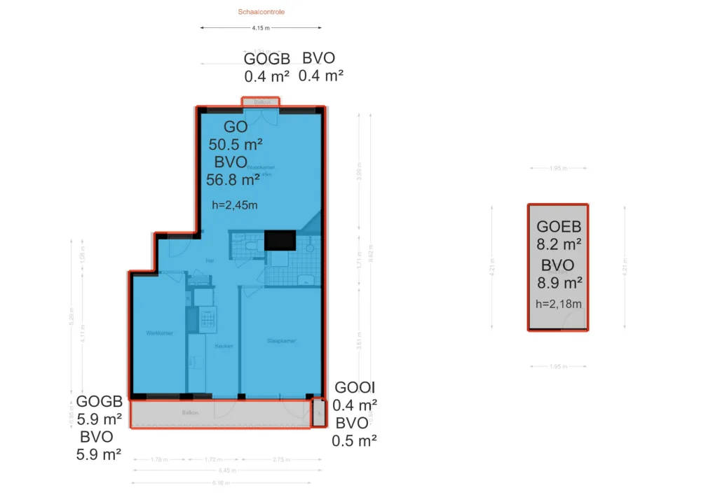 Plattegrond Karel Doormanstraat 124-H - Plattegrond 3