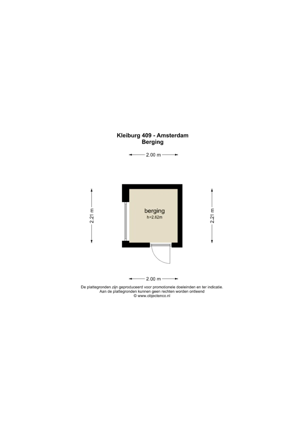 Plattegrond Kleiburg 409 - Plattegrond 2
