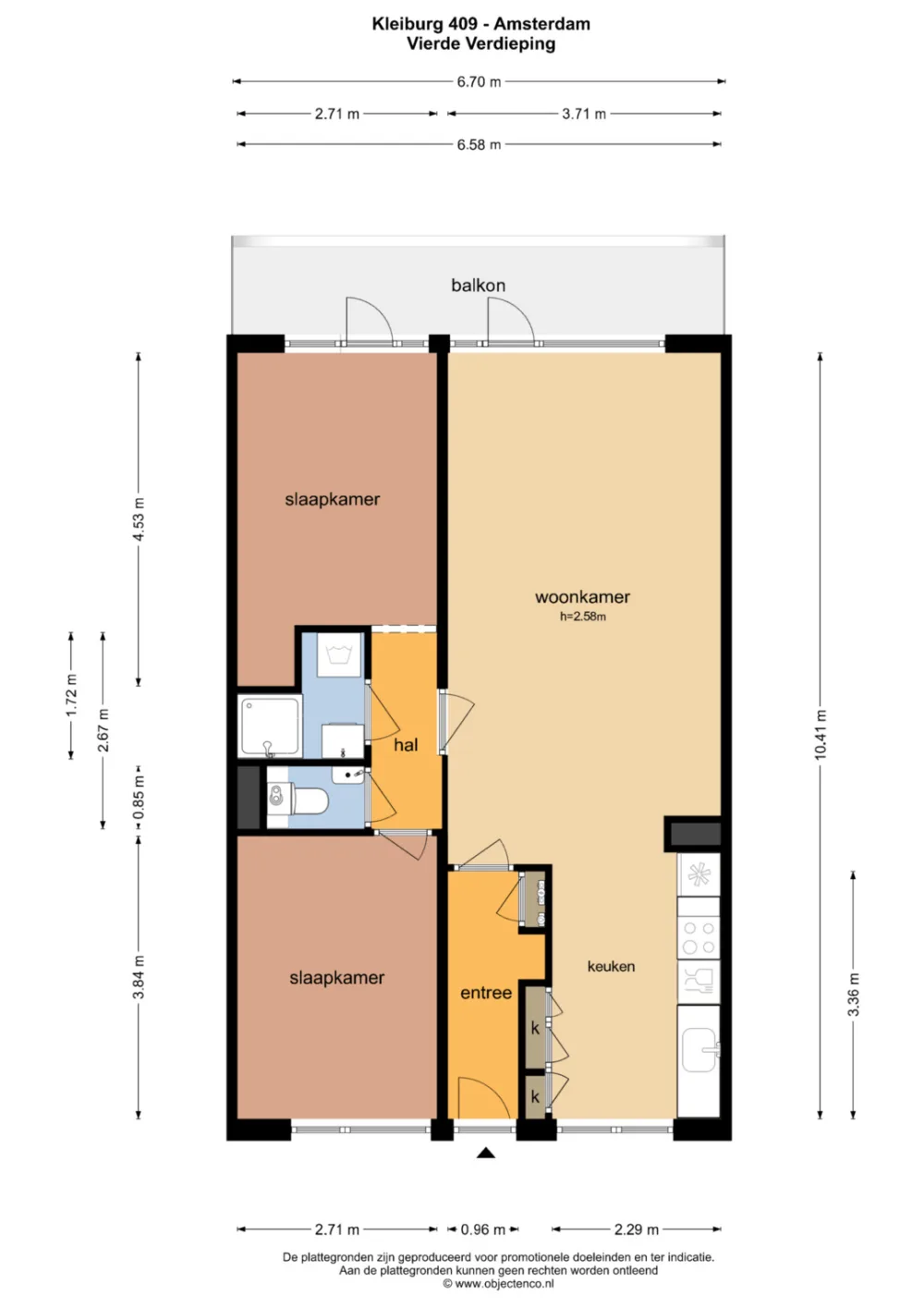 Plattegrond Kleiburg 409 - Plattegrond 1