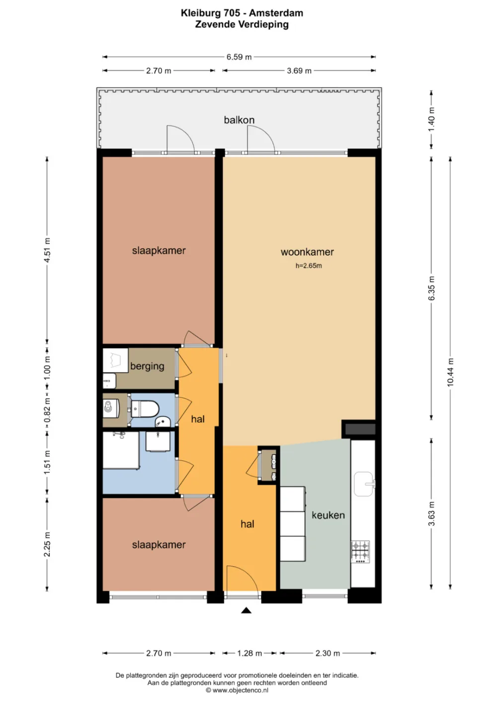 Plattegrond Kleiburg 705 - Plattegrond 1