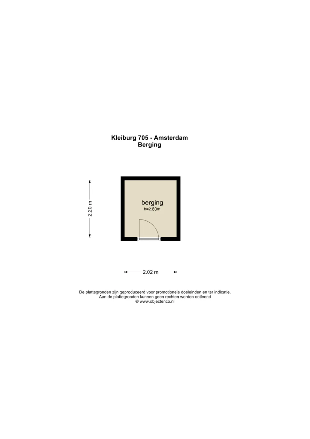 Plattegrond Kleiburg 705 - Plattegrond 2