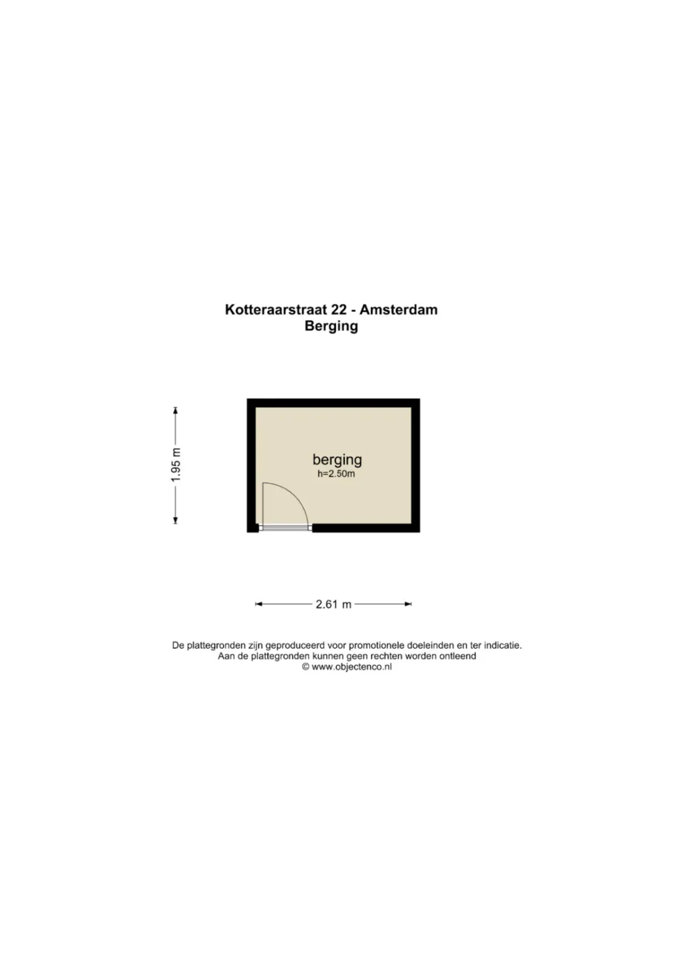 Plattegrond Kotteraarstraat 22 - Plattegrond 2