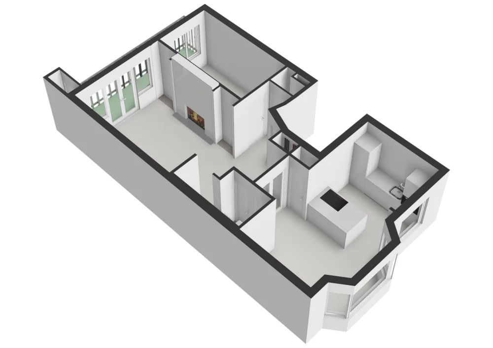 Floor plan Kribbestraat 52-2 - Floor plan 6