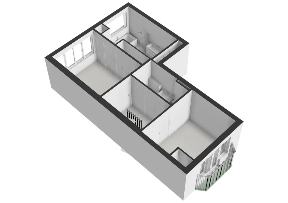 Floor plan Kribbestraat 52-2 - Floor plan 8