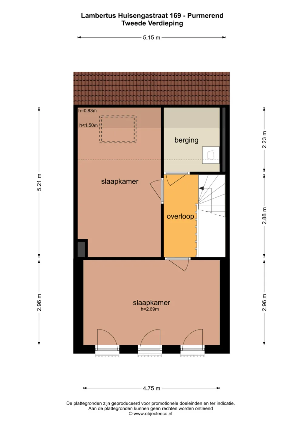 Plattegrond Lambertus Huisengastraat 169 - Plattegrond 13
