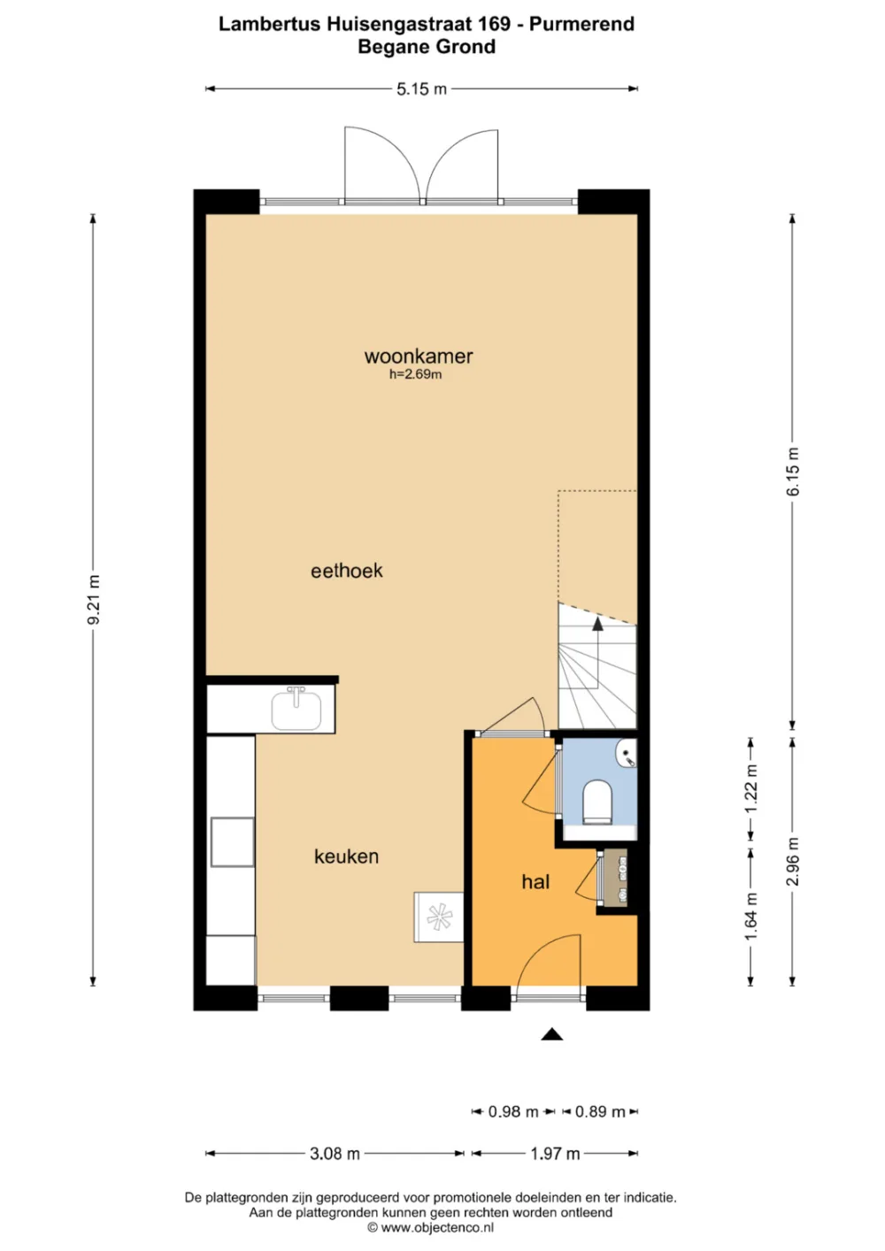Plattegrond Lambertus Huisengastraat 169 - Plattegrond 4