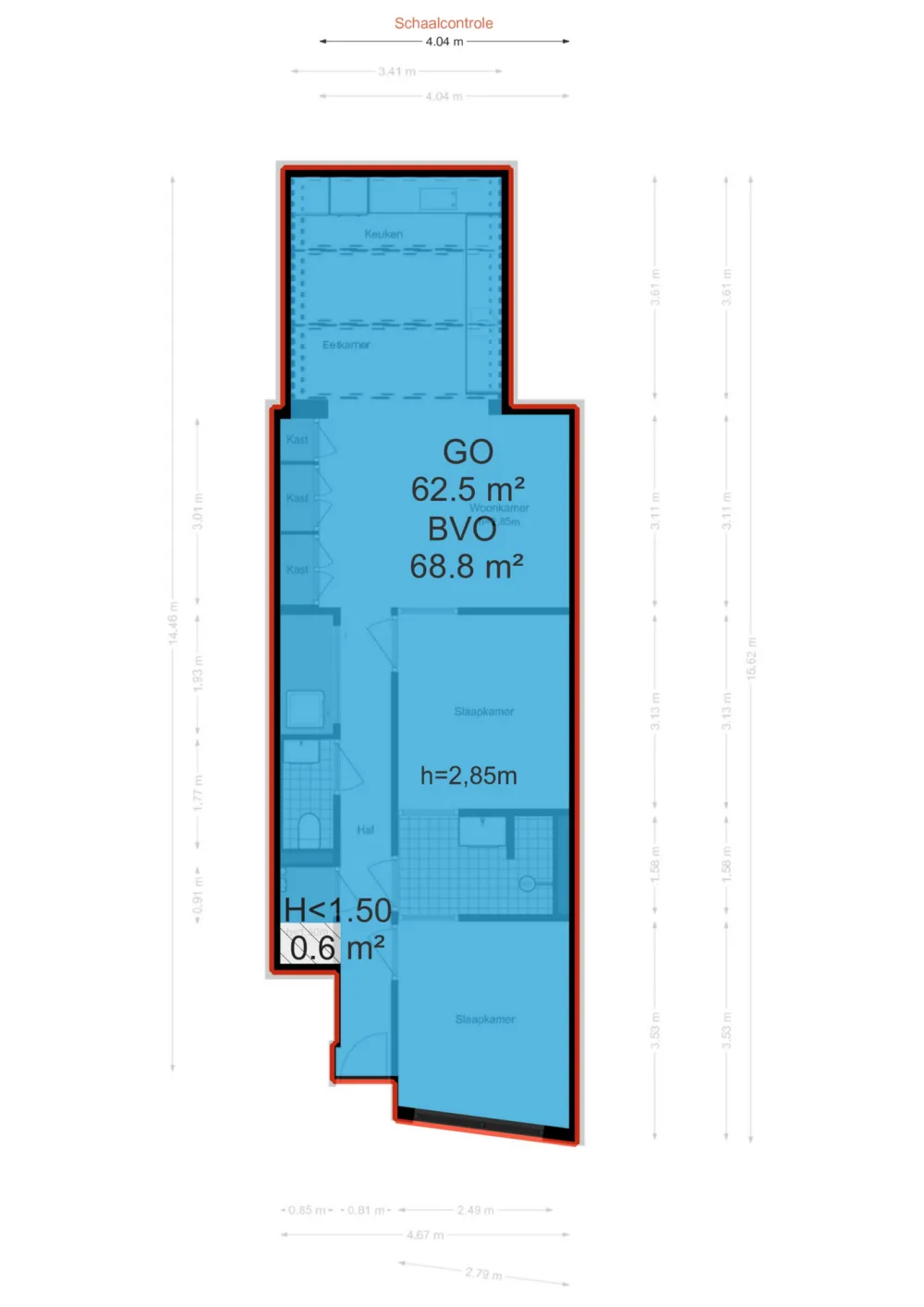 Plattegrond Nassaukade 301-H - Plattegrond 2