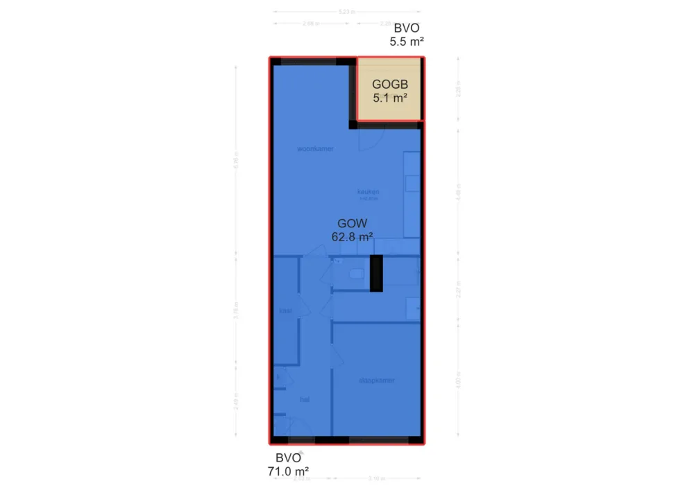 Plattegrond Osdorpplein 963 - Plattegrond 1