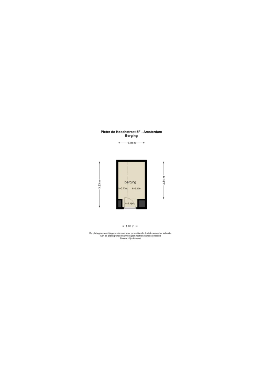 Plattegrond Pieter de Hoochstraat 5-F - Plattegrond 4