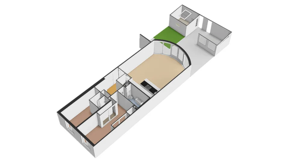 Plattegrond Pieter de Hoochstraat 5-F - Plattegrond 9