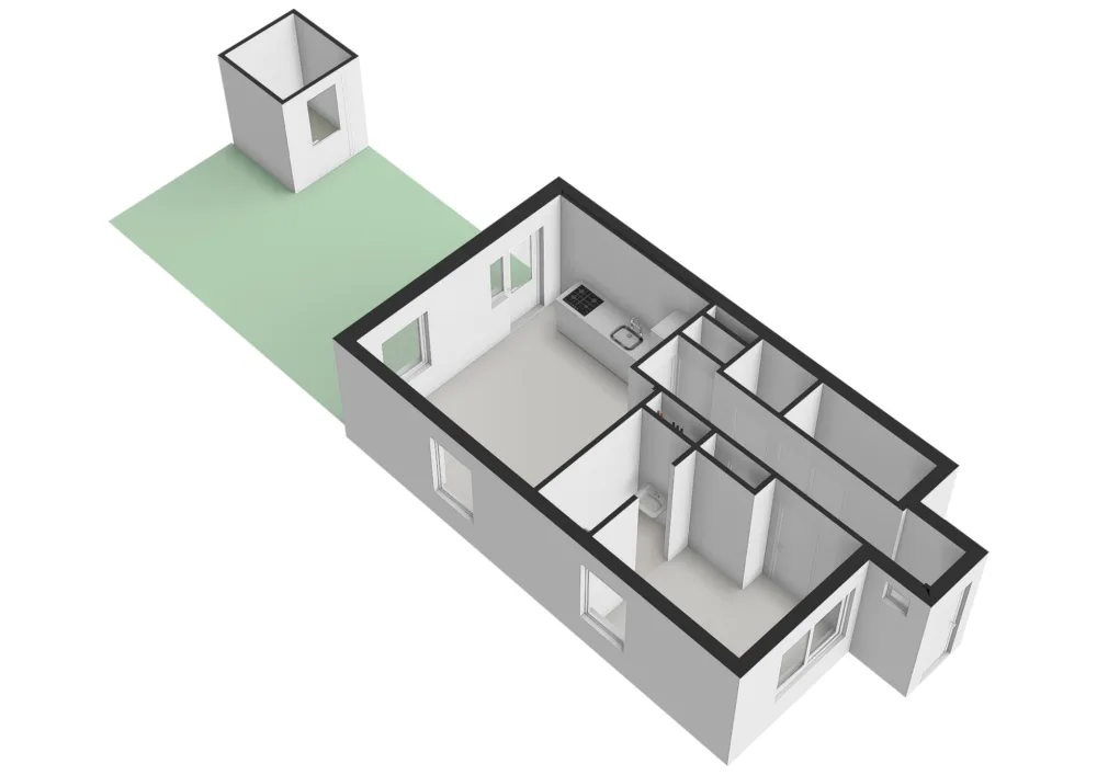 Floor plan Ranonkelkade 5-B - Floor plan 3