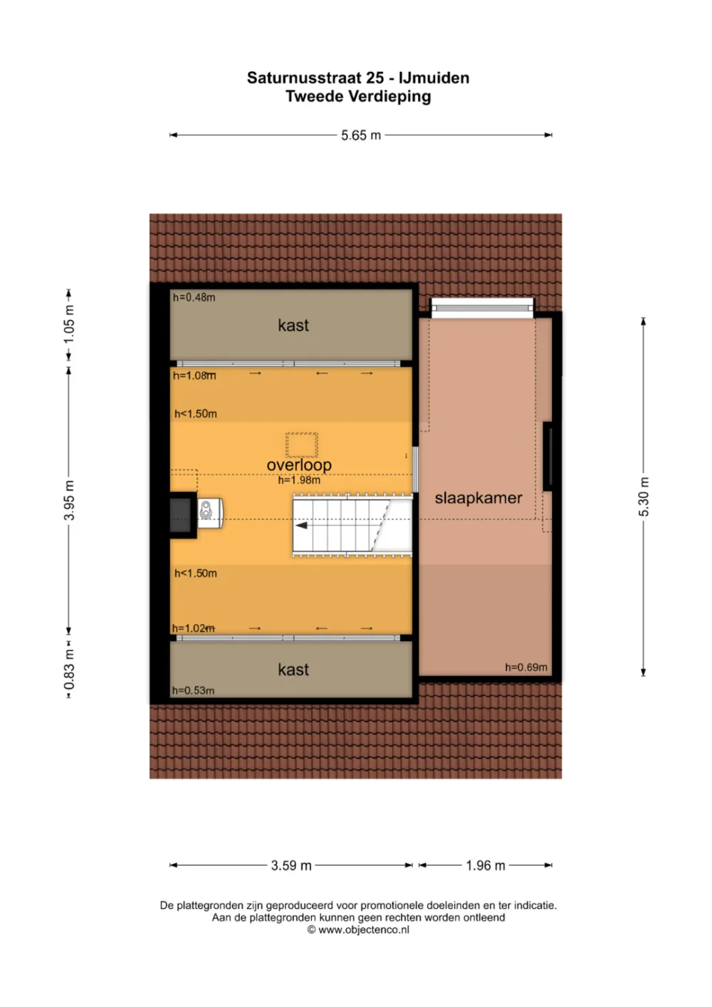 Plattegrond Saturnusstraat 25 - Plattegrond 3