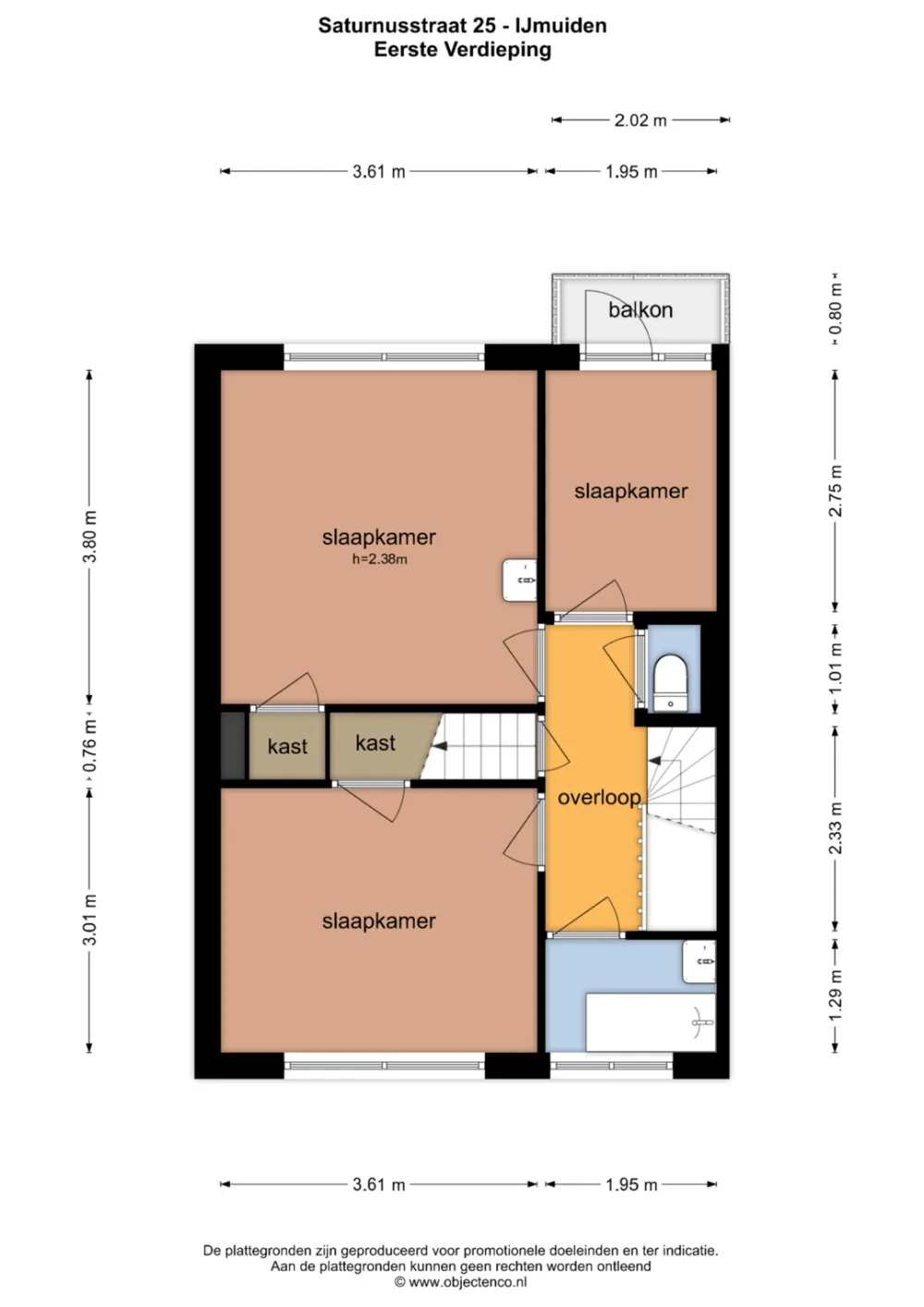 Plattegrond Saturnusstraat 25 - Plattegrond 2