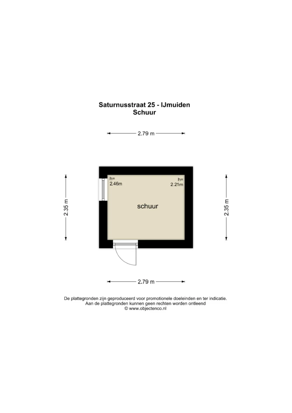 Plattegrond Saturnusstraat 25 - Plattegrond 4