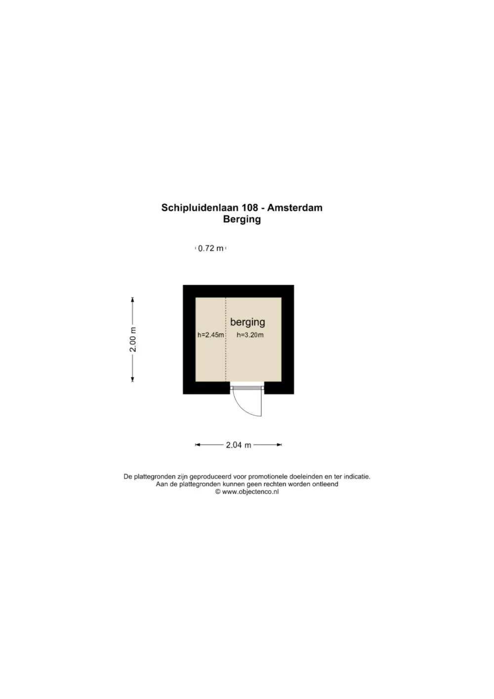 Plattegrond Schipluidenlaan 108 - Plattegrond 2