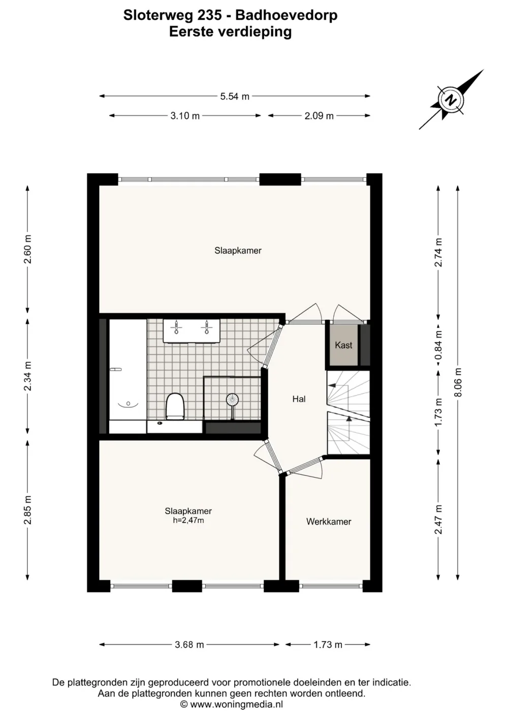 Plattegrond Sloterweg 235 - Plattegrond 3
