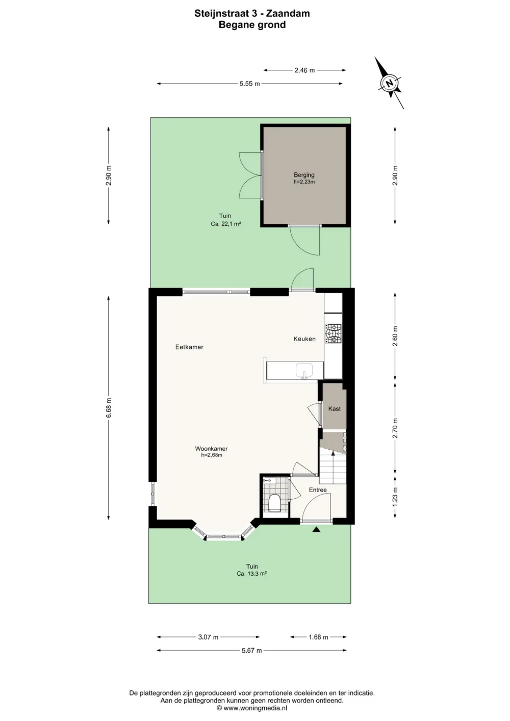 Plattegrond Steijnstraat 3 - Plattegrond 1