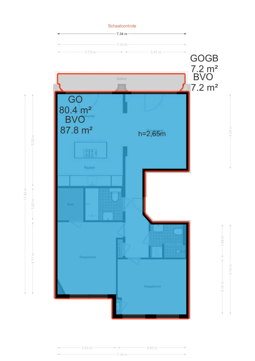 Floor plan Surinameplein 2-1 - Floor plan 4