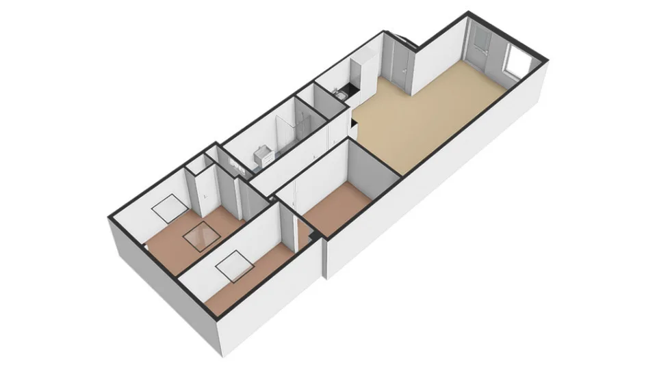 Plattegrond Tilanusstraat 57-H - Plattegrond 3