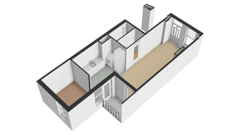 Plattegrond Van Beuningenstraat 211-3 - Plattegrond 4
