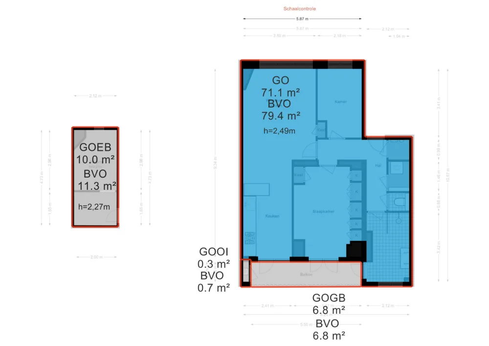 Plattegrond Van Speijkstraat 14-3 - Plattegrond 7
