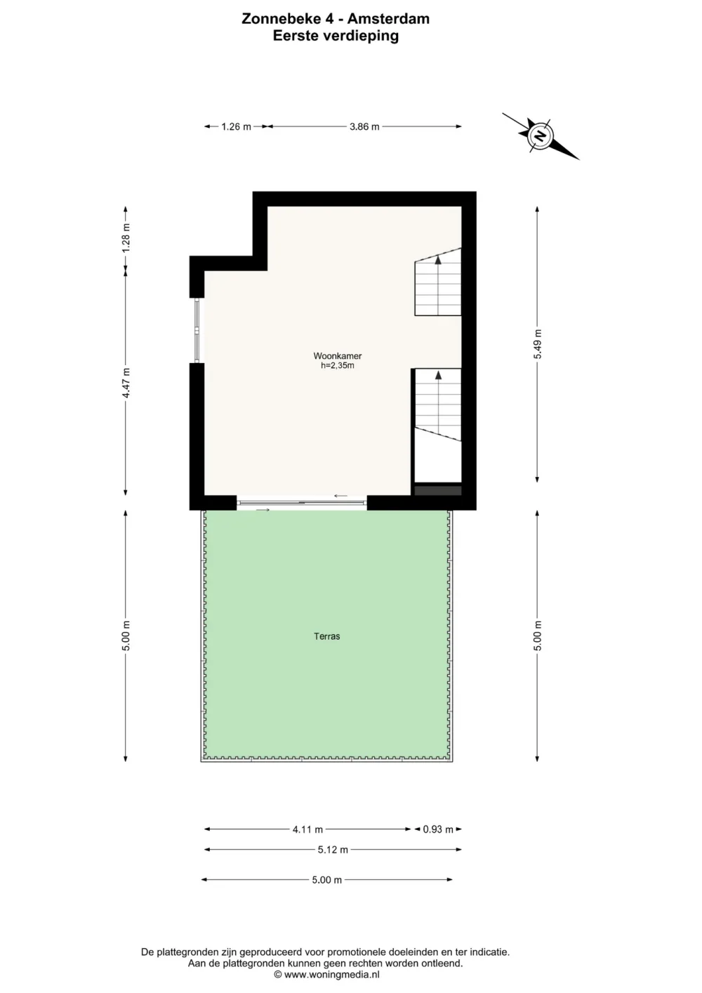 Floor plan Zonnebeke 4 - Floor plan 2