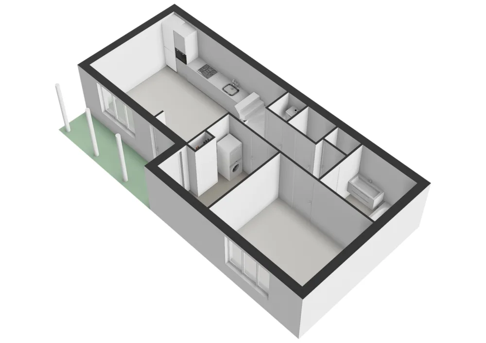 Floor plan Zonnebeke 4 - Floor plan 5