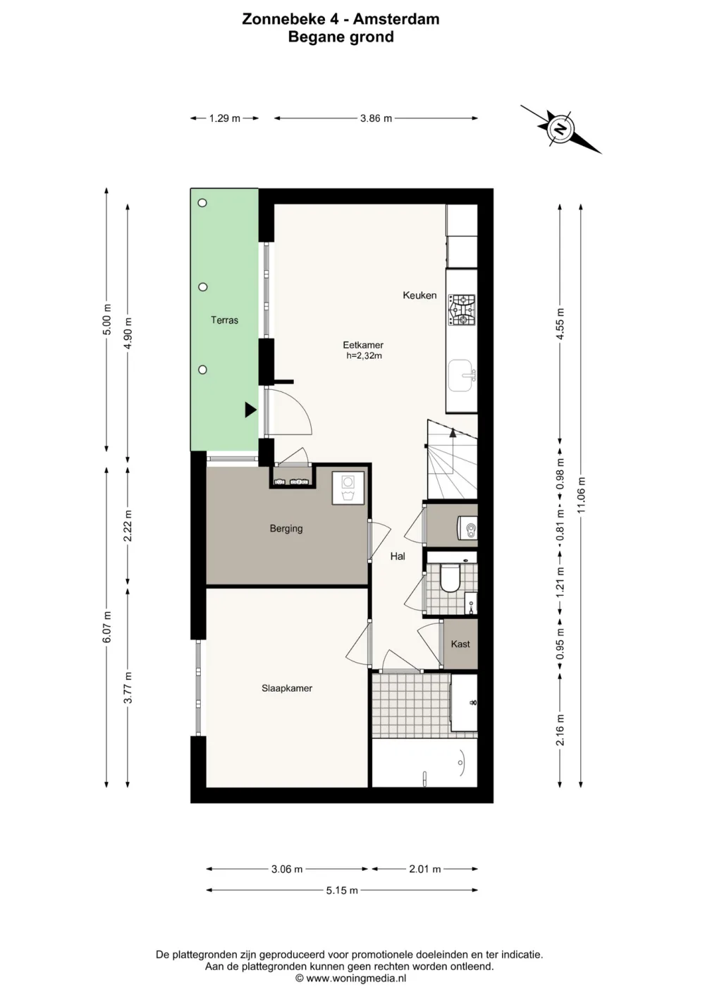 Floor plan Zonnebeke 4 - Floor plan 1