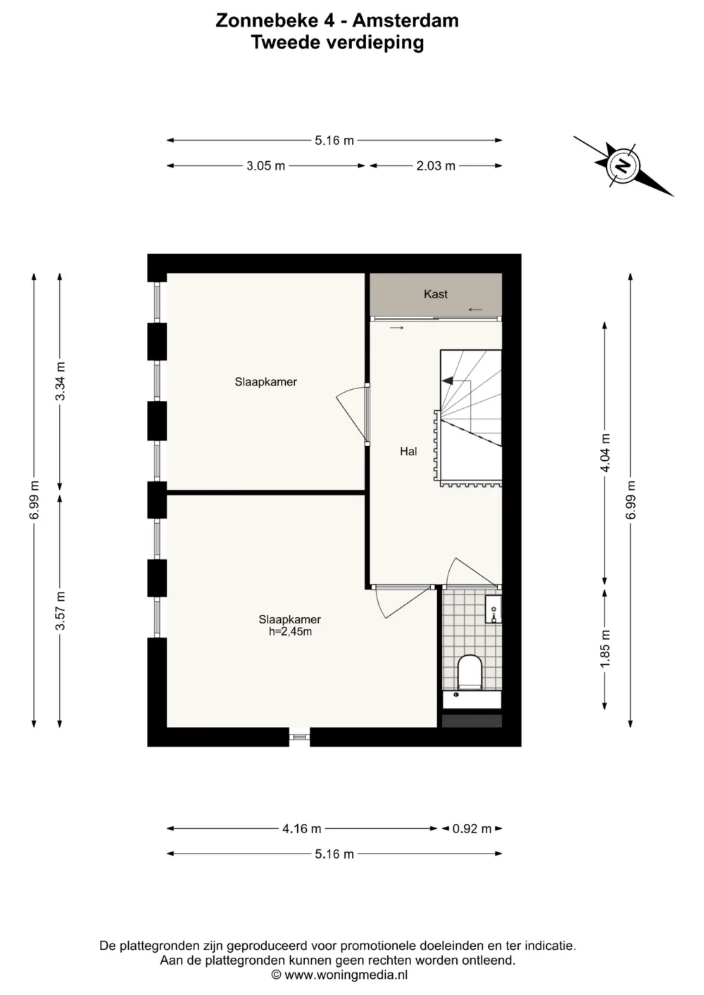 Floor plan Zonnebeke 4 - Floor plan 3